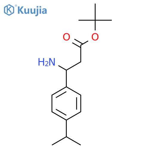 tert-butyl 3-amino-3-4-(propan-2-yl)phenylpropanoate structure