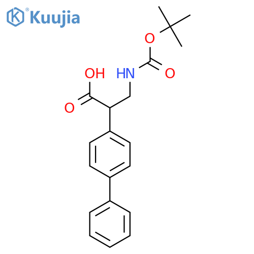 2-(Biphenyl-4-yl)-3-(Boc-amino)propanoic acid structure