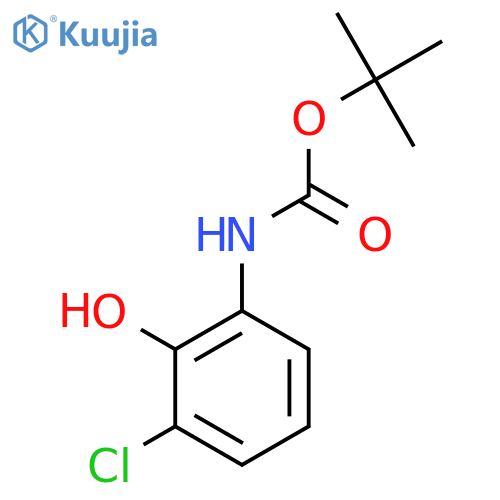 tert-butyl N-(3-chloro-2-hydroxyphenyl)carbamate structure