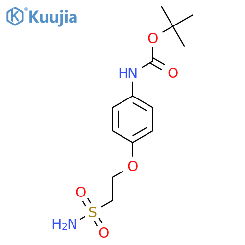 tert-butyl N-4-(2-sulfamoylethoxy)phenylcarbamate structure