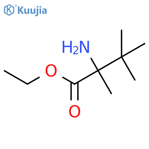 Ethyl 2-amino-2,3,3-trimethylbutanoate structure