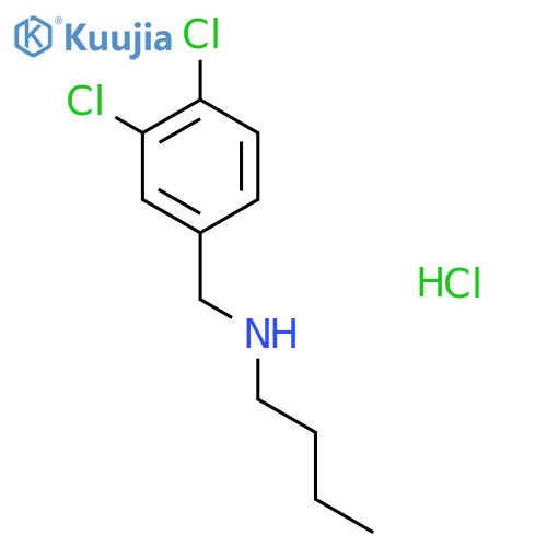 Benzenemethanamine, N-butyl-3,4-dichloro- structure