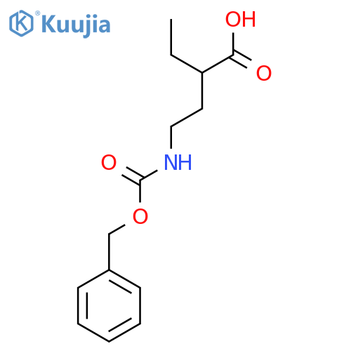 4-{[(Benzyloxy)carbonyl]amino}-2-ethylbutanoic acid structure