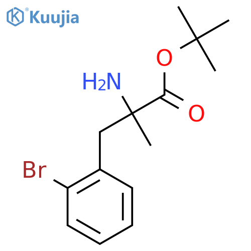 Tert-butyl 2-amino-3-(2-bromophenyl)-2-methylpropanoate structure