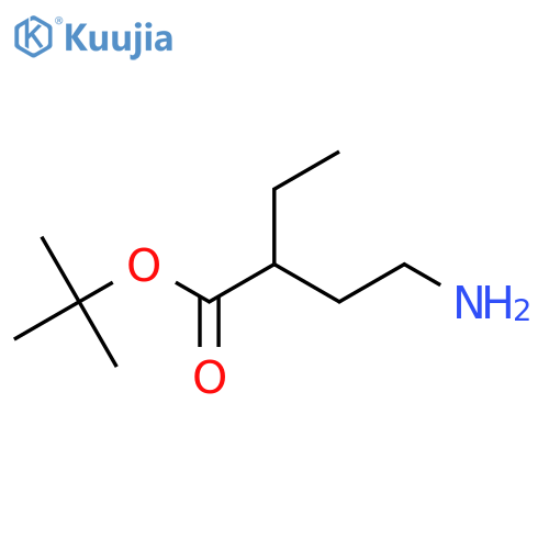 Tert-butyl 4-amino-2-ethylbutanoate structure