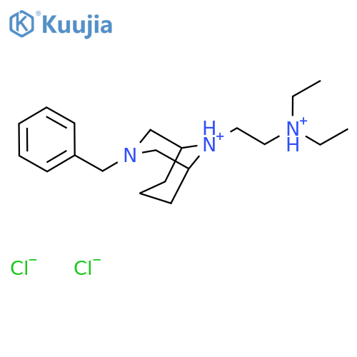 3,9-Diazabicyclo[3.3.1]nonane-9-ethanamine,N,N-diethyl-3-(phenylmethyl)-, hydrochloride (1:2) structure
