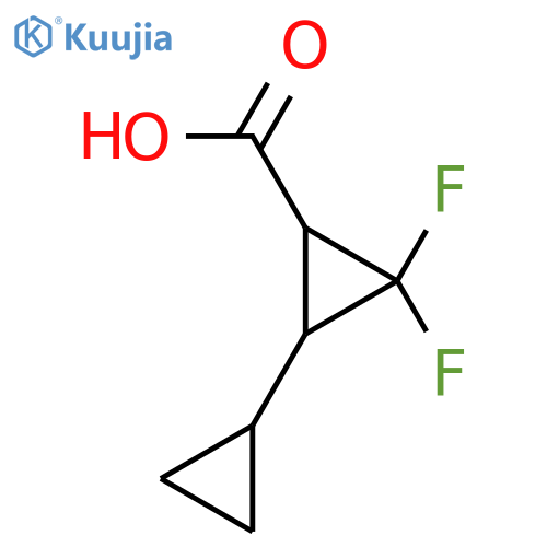 3-Cyclopropyl-2,2-difluorocyclopropane-1-carboxylic acid structure
