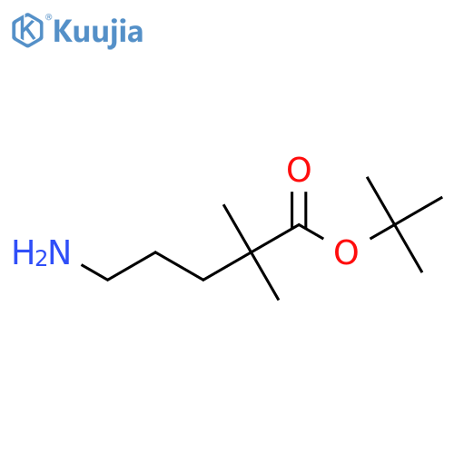 Tert-butyl 5-amino-2,2-dimethylpentanoate structure