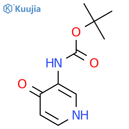 tert-Butyl (4-hydroxypyridin-3-yl)carbamate structure