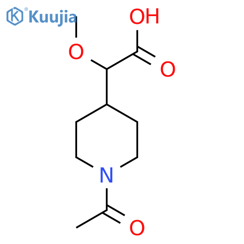 2-(1-Acetylpiperidin-4-yl)-2-methoxyacetic acid structure