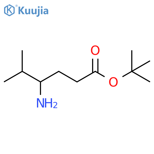 tert-butyl 4-amino-5-methylhexanoate structure