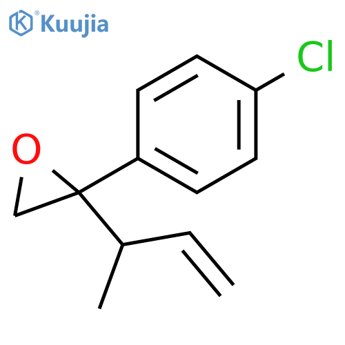 2-(4-Chlorophenyl)-2-(1-methyl-2-propen-1-yl)oxirane structure