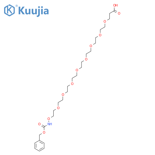CBZ-aminooxy-PEG8-acid structure