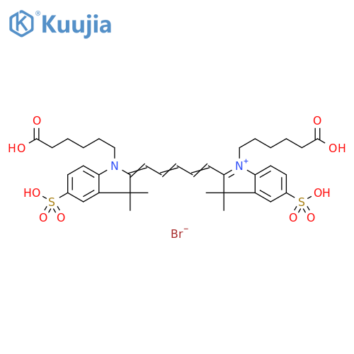 Sulfo-Bis-(N,N'-carboxylic acid)-Cy5 structure