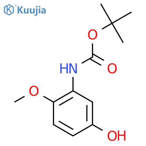tert-butyl N-(5-hydroxy-2-methoxyphenyl)carbamate structure