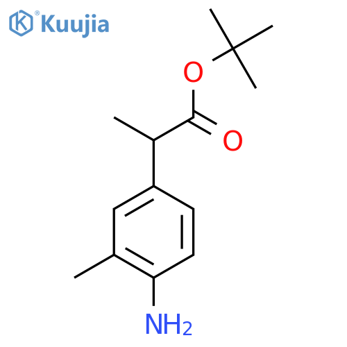 Tert-butyl 2-(4-amino-3-methylphenyl)propanoate structure