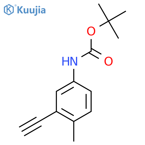 tert-butyl N-(3-ethynyl-4-methylphenyl)carbamate structure