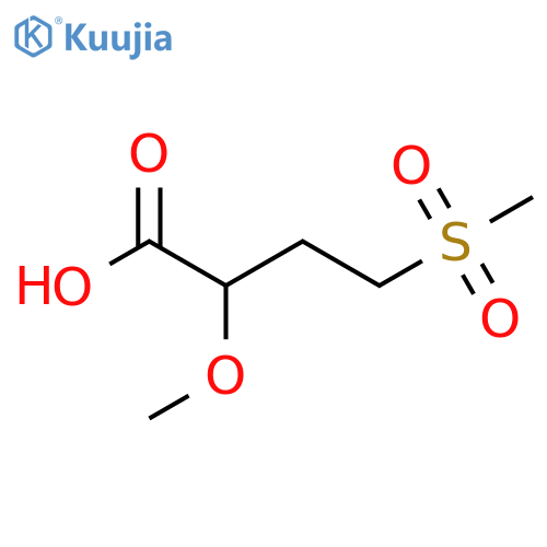 4-Methanesulfonyl-2-methoxybutanoic acid structure
