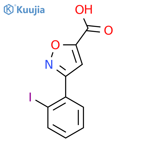 3-(2-Iodophenyl)-1,2-oxazole-5-carboxylic acid structure