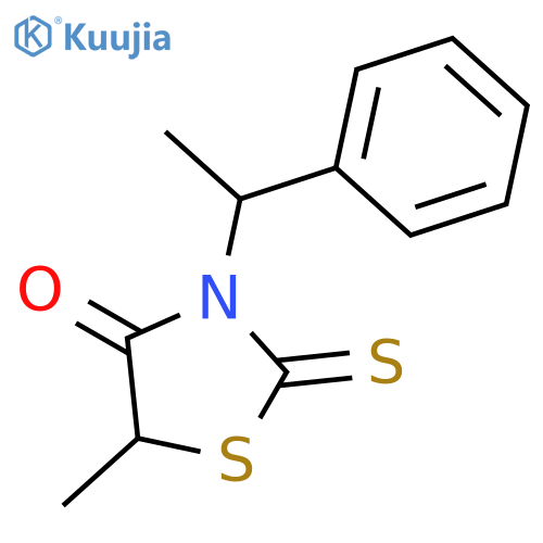 4-Thiazolidinone,5-methyl-3-(1-phenylethyl)-2-thioxo- structure