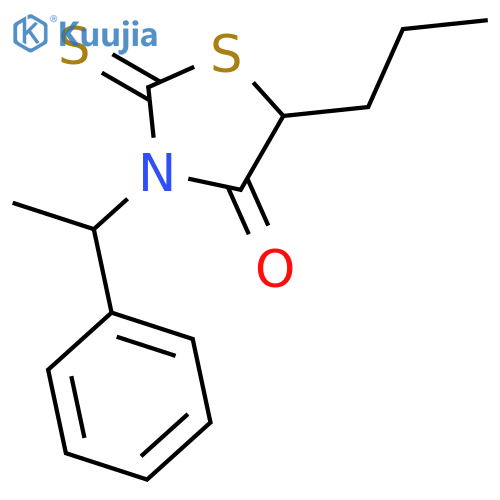 4-Thiazolidinone,3-(1-phenylethyl)-5-propyl-2-thioxo- structure