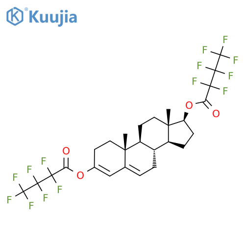 [(8R,9S,10R,13S,14S,17S)-3-(2,2,3,3,4,4,4-Heptafluorobutanoyloxy)-10,13-dimethyl-2,7,8,9,11,12,14,15,16,17-decahydro-1H-cyclopenta[a]phenanthren-17-yl] 2,2,3,3,4,4,4-heptafluorobutanoate structure