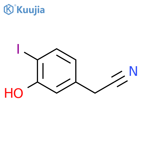 2-(3-Hydroxy-4-iodophenyl)acetonitrile structure