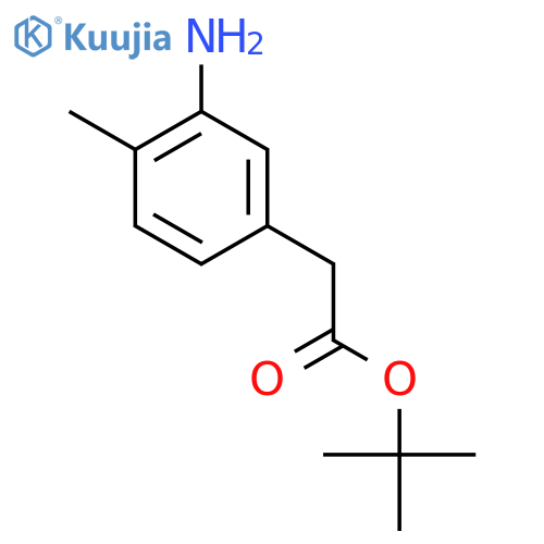 Tert-butyl 2-(3-amino-4-methylphenyl)acetate structure