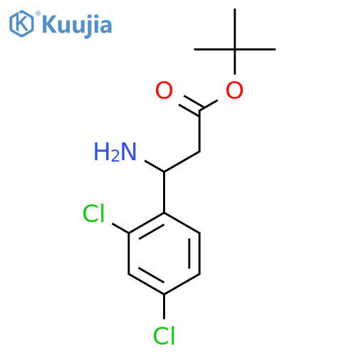 Tert-butyl 3-amino-3-(2,4-dichlorophenyl)propanoate structure