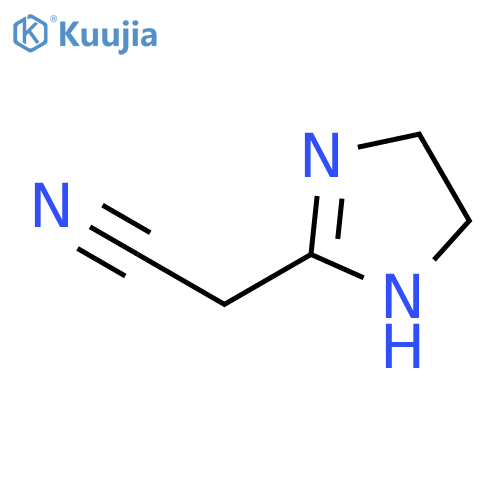 2-(4,5-dihydro-1H-imidazol-2-yl)acetonitrile structure