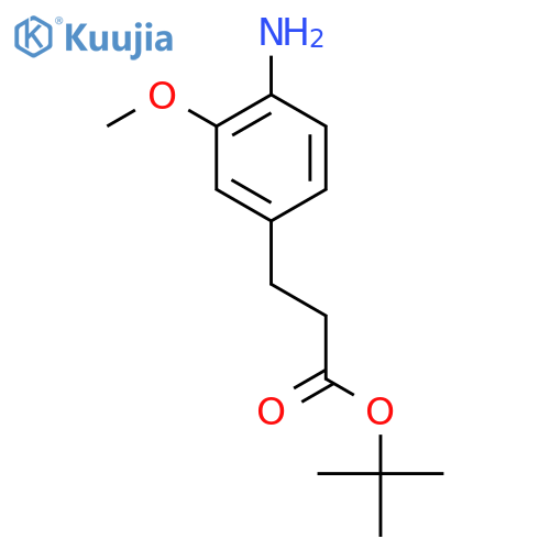 Tert-butyl 3-(4-amino-3-methoxyphenyl)propanoate structure