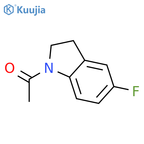 1-(5-fluoro-2,3-dihydro-1H-indol-1-yl)-Ethanone structure