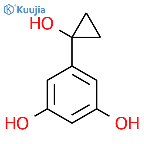5-(1-Hydroxycyclopropyl)benzene-1,3-diol structure