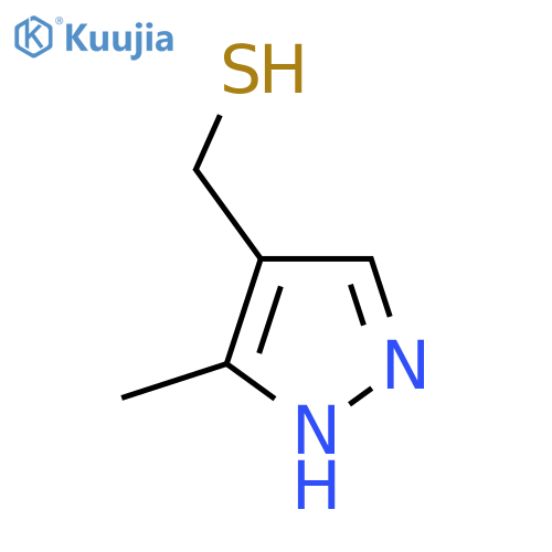 (5-methyl-1H-pyrazol-4-yl)methanethiol structure