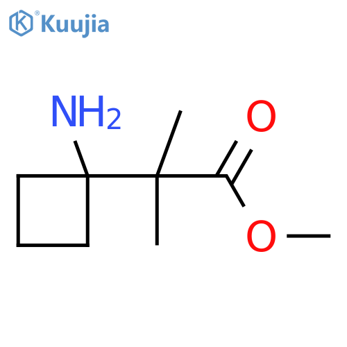 Methyl 2-(1-aminocyclobutyl)-2-methylpropanoate structure