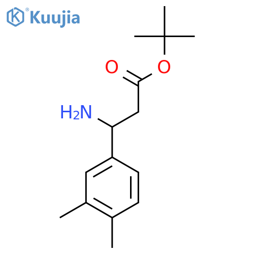 Tert-butyl 3-amino-3-(3,4-dimethylphenyl)propanoate structure