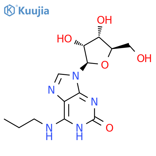 9-((2R,3R,4S,5R)-3,4-Dihydroxy-5-(hydroxymethyl)tetrahydrofuran-2-yl)-6-(propylamino)-1H-purin-2(9H)-one structure