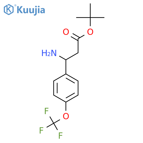tert-butyl 3-amino-3-4-(trifluoromethoxy)phenylpropanoate structure