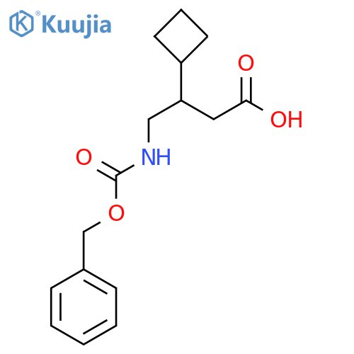 4-{[(Benzyloxy)carbonyl]amino}-3-cyclobutylbutanoic acid structure