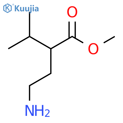 Methyl 2-(2-aminoethyl)-3-methylbutanoate structure