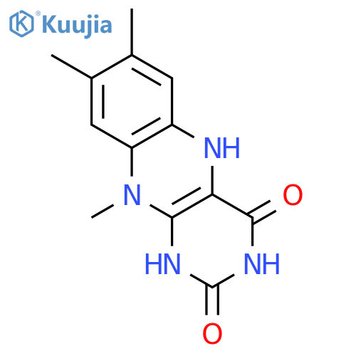 Benzo[g]pteridine-2,4(1H,3H)-dione, 5,10-dihydro-7,8,10-trimethyl- structure