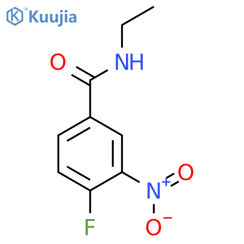 Benzamide, N-ethyl-4-fluoro-3-nitro- structure