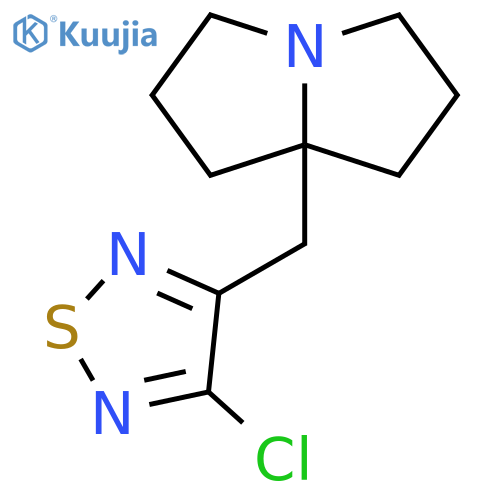 1H-Pyrrolizine, 7a-[(4-chloro-1,2,5-thiadiazol-3-yl)methyl]hexahydro- structure