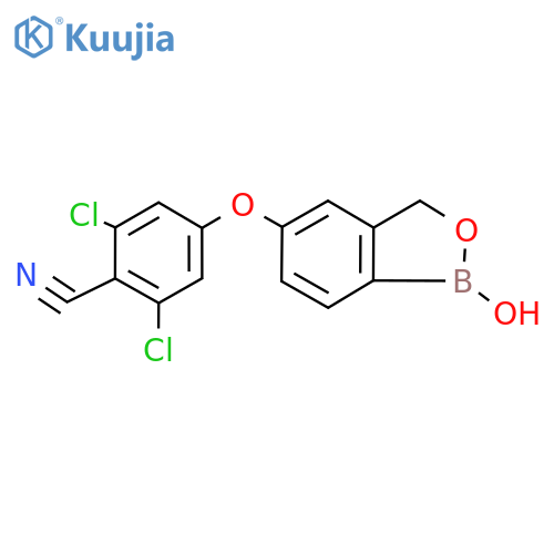 2,6-Dichloro-4-((1-hydroxy-1,3-dihydrobenzoc1,2oxaborol-5-yl)oxy)benzonitrile structure