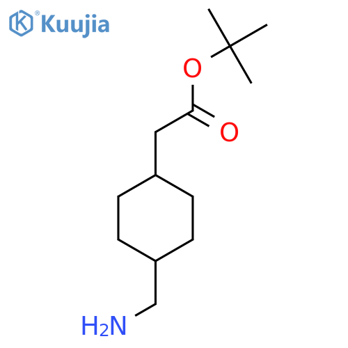 tert-butyl 2-(1r,4r)-4-(aminomethyl)cyclohexylacetate structure