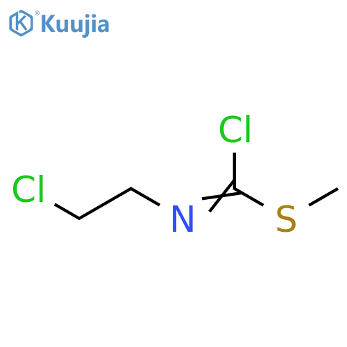 Formimidic acid, 1-chloro-N-(2-chloroethyl)thio-, methyl ester (8CI) structure