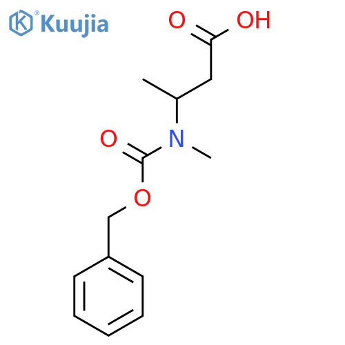 3-{(benzyloxy)carbonyl(methyl)amino}butanoic acid structure