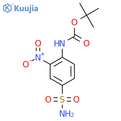 tert-butyl N-(2-nitro-4-sulfamoylphenyl)carbamate structure
