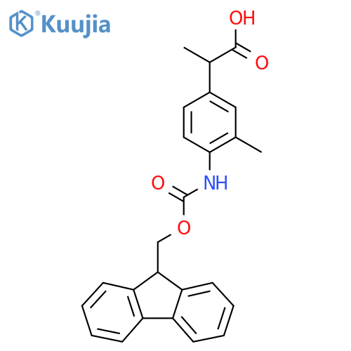 2-4-({(9H-fluoren-9-yl)methoxycarbonyl}amino)-3-methylphenylpropanoic acid structure