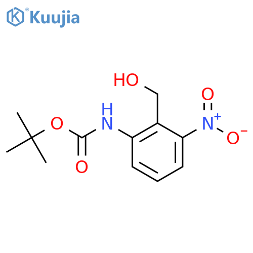 tert-butyl N-2-(hydroxymethyl)-3-nitrophenylcarbamate structure